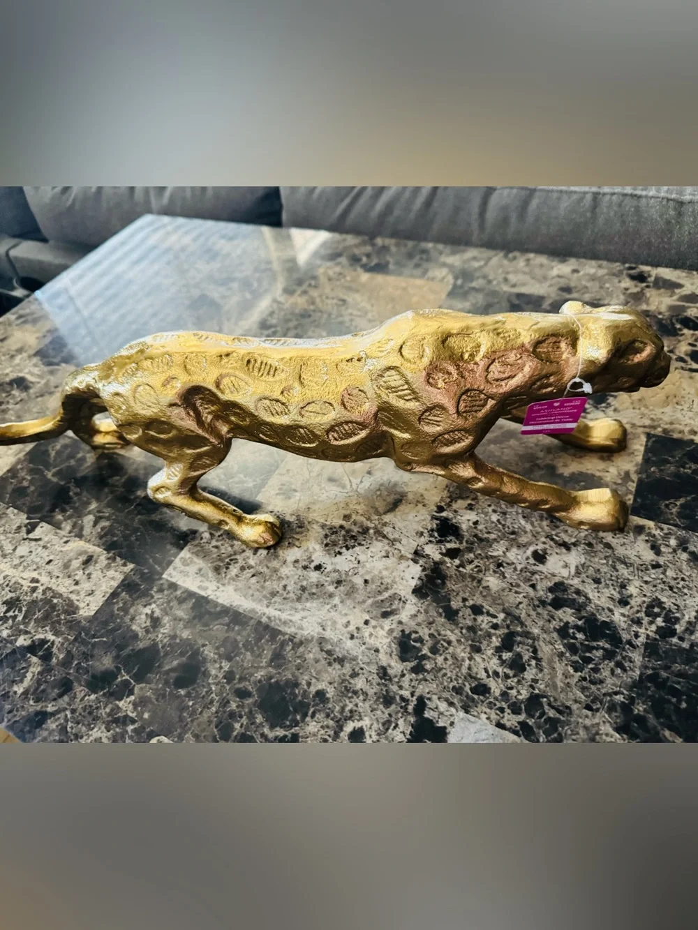 Ashland Metallic Gold Leopard Accent Figurine center piece